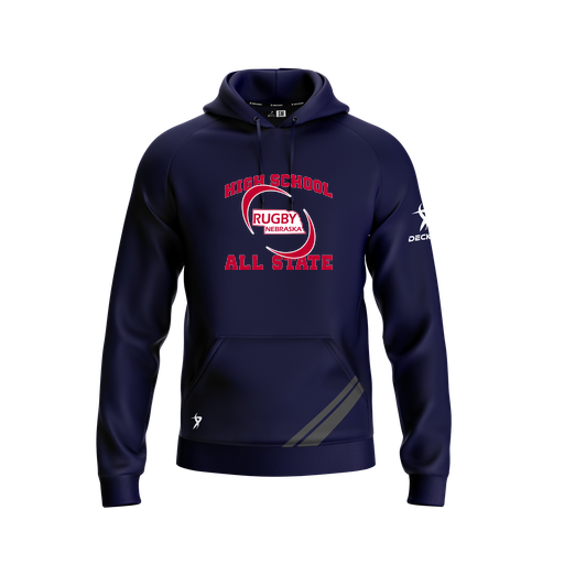 [FOLHSMNV-YXS-LOGO1] Decker Summit Hoodie (Youth XS, Navy, Logo 1)