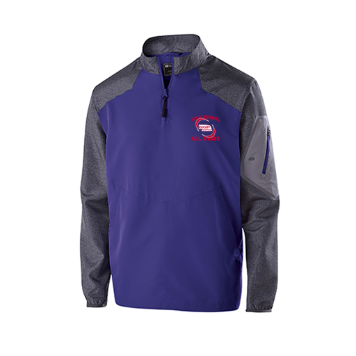 [229155.H68.XS-LOGO1] Men's Raider LS Pullover (Adult XS, Purple, Logo 1)